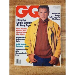 1986 GQ Magazine Harrison Ford Vintage Gentleman's Quarterly VTG November